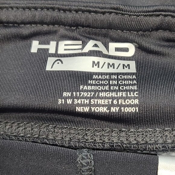 Head 12" Skort Lined Skirt Black Women's Size Medium - Picture 4 of 8